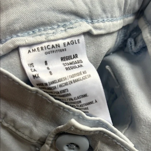 American Eagle Light Blue Cargo Pants - Picture 2 of 5